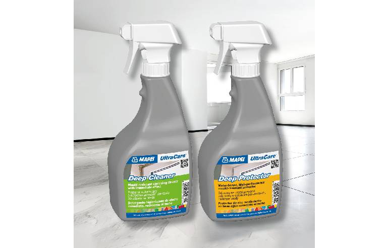 Mapei UltraCare Deep Cleaner Spray and UltraCare Deep Protector Spray