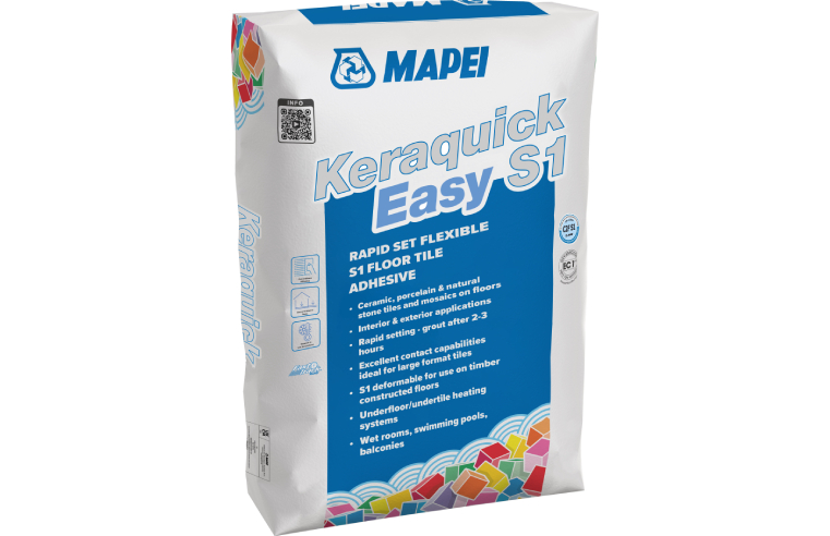 Mapei Keraquick Easy S1 – a rapid-setting flooring adhesive